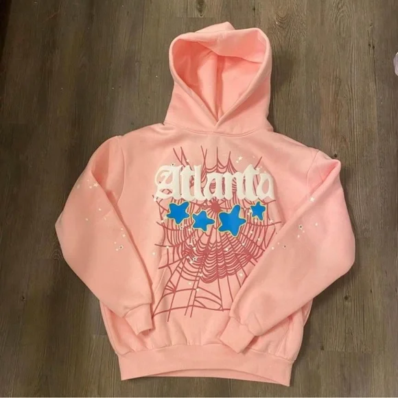 Jackets & Coats | Pink Atlanta Sp5der Hoodie Size M | Poshmark